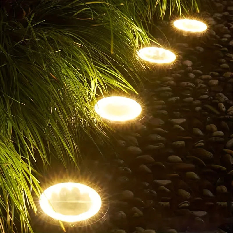 IP65 Solar LED Ground Lights – Garden Path & Driveway Deck
