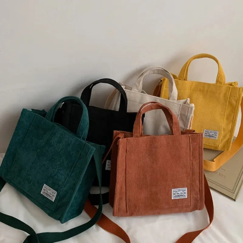 Crossbody Bags for Women Corduroy Shoulder Bag Solid Corduroy Bag Ins Hot Square Handbag Round Striped Bags Styling Props Zpaxo