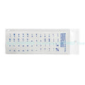 Korean Keyboard Stickers Matte PVC Sticker Letters Transparent Zpaxo Blue China Mainland