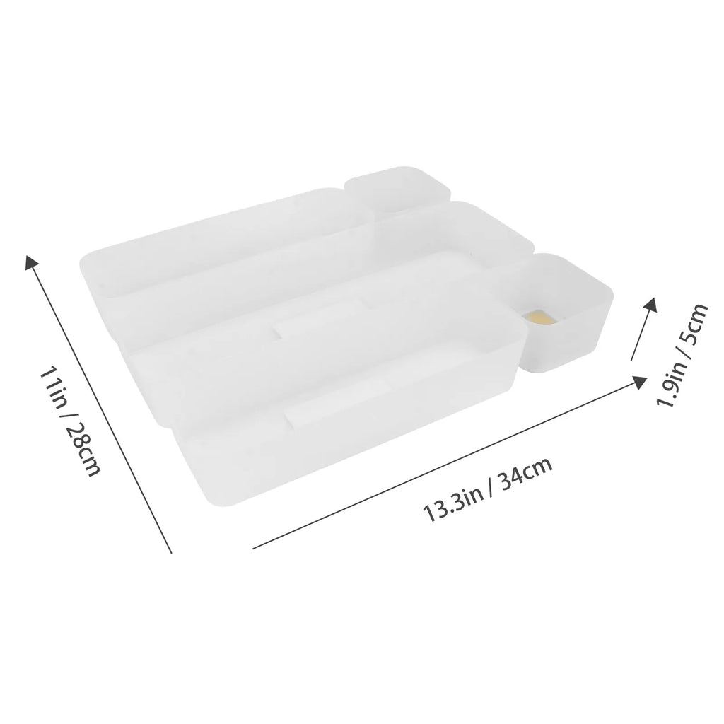 Storage Box Multipurpose Organizer White Drawer Case Stationery