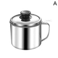 Stainless Steel Oil Strainer Pot Container Jug Storage Can Filter Zpaxo A