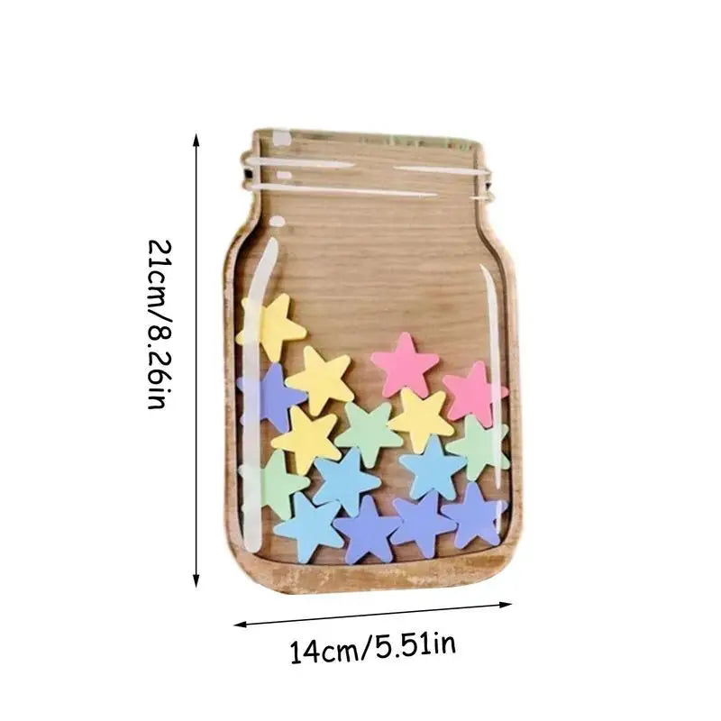 Kids Reward Jar Star Dinosaur Classroom Standing Base Chore Chart