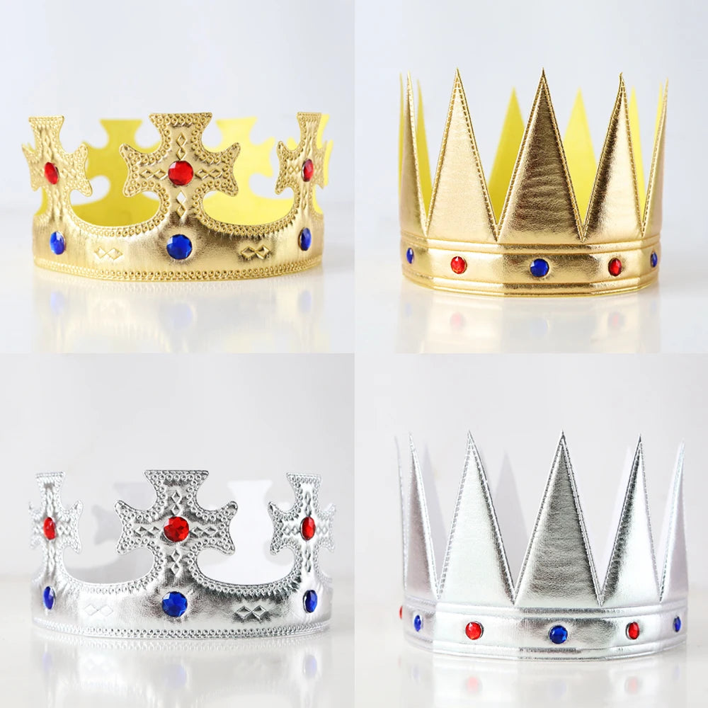 Birthday Hat Princess Prince King Crown Happy Kids Party Prom Photo