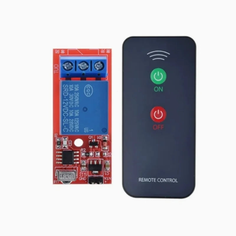 1 channel 5V1V24V wireless infrared sensor remote control control receiving relay induction switch module Zpaxo 12V