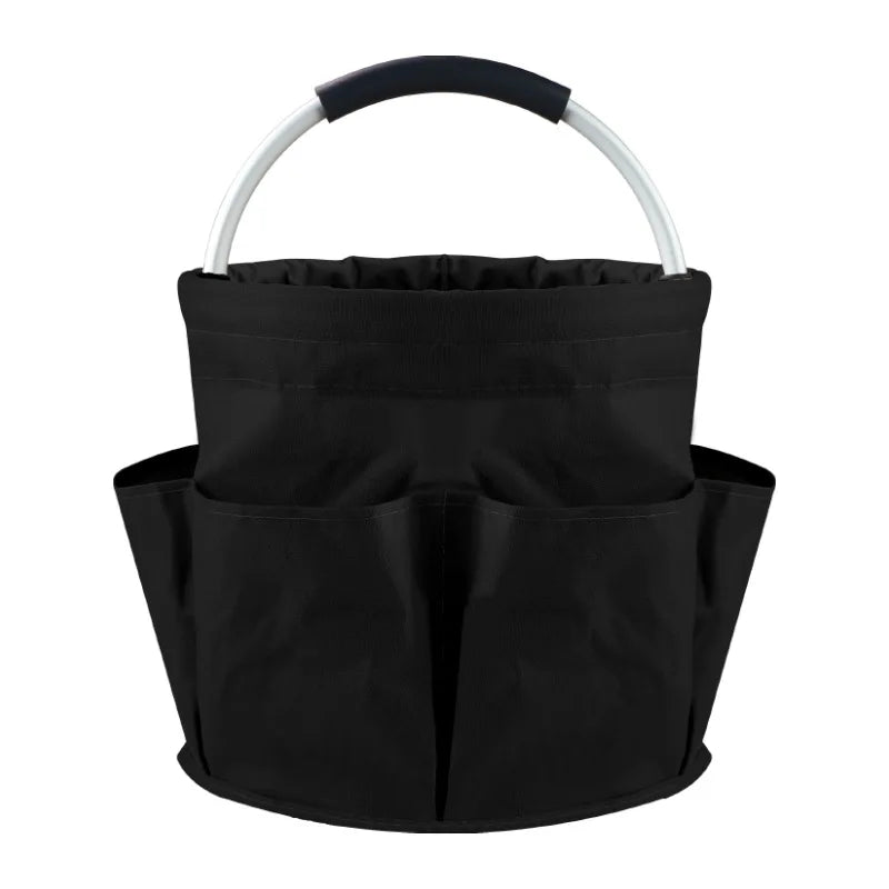 17L Foldable Basket – Beach, Picnic & Cleaning Storage Caddy Foldable Storage Basket Zpaxo Black