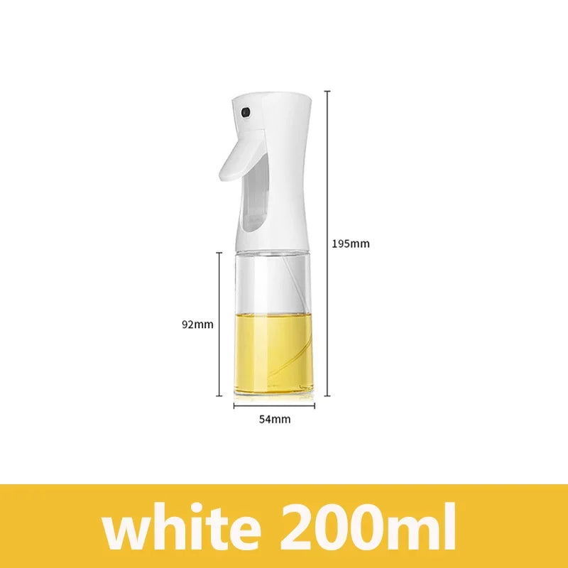 200/300/500ML Oil Spray Bottle Fitness Barbecue Spray Oil Dispenser Kitchen Oil Spray Bottle Cooking Olive Oil Sprayer Zpaxo 200ml white