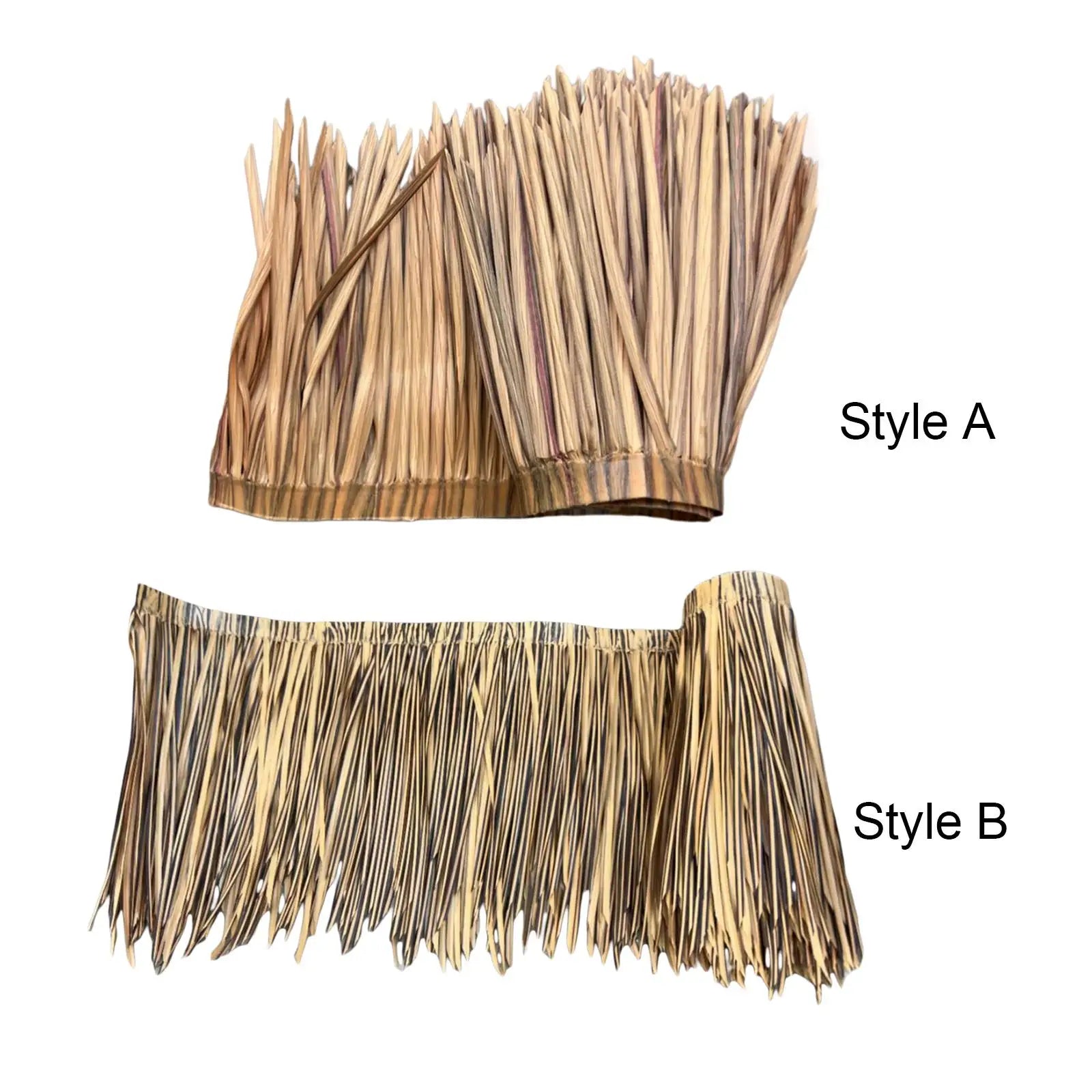 DIY Artificial Thatch Roll Durable Easily Install Versatile PE Zpaxo
