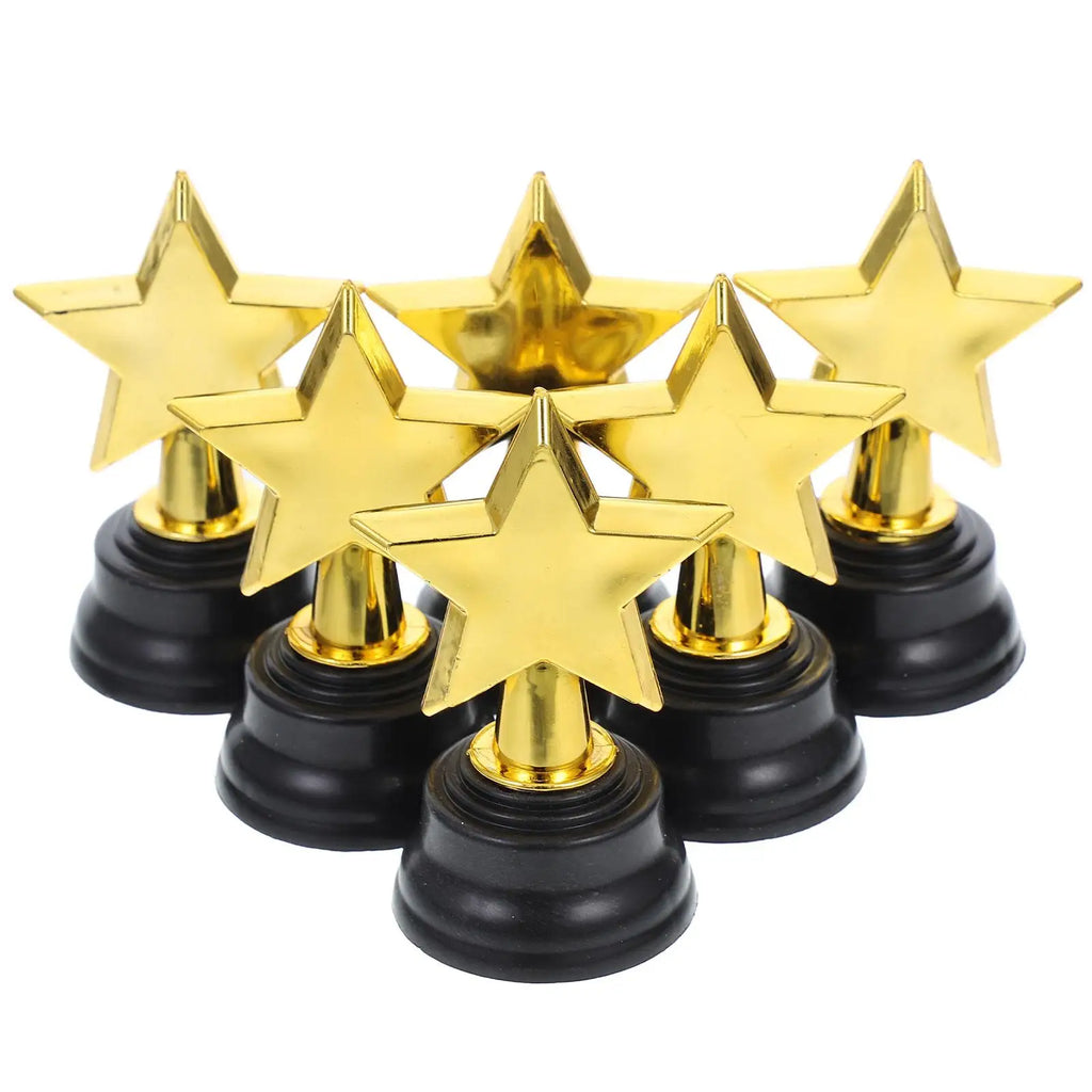 Mini Gold Star Trophies Party Favors Game Prizes Kindergarten