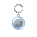 For Apple Airtag Case Transparent Waterproof TPU Cover With Anti-lost Keychain For Airtag Case Luggage Backpack Protective Cover Zpaxo Blue