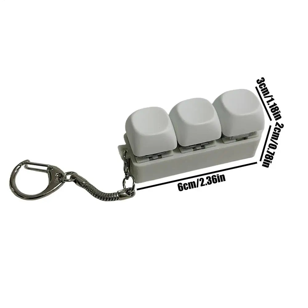 Keyboard Clicker Fidget Toy Keyring Portable Keychain Wallet Pendant Zpaxo 02 United States
