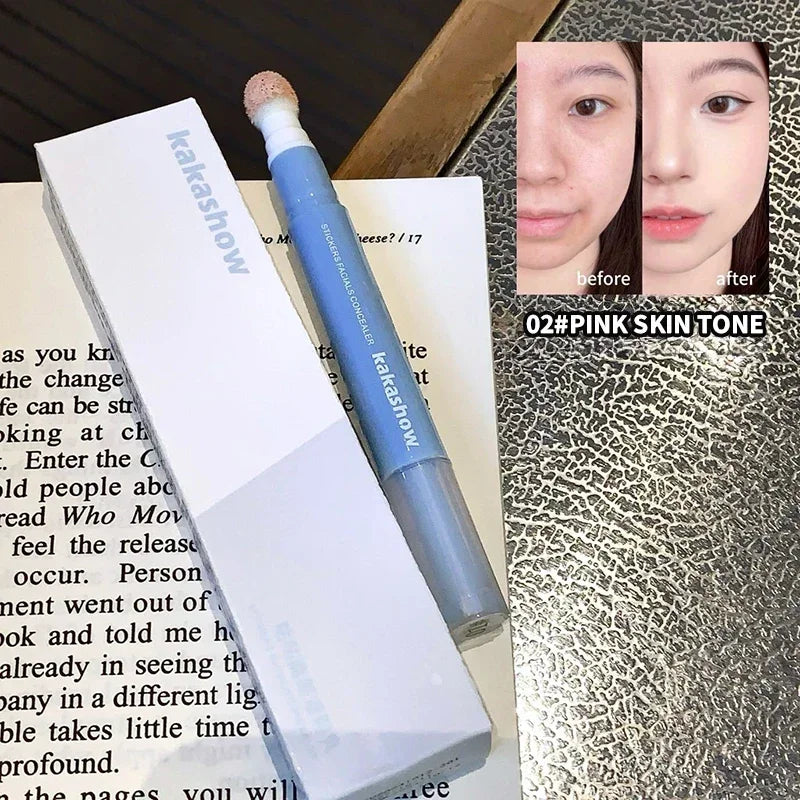 Sponge Head Concealer Pen Lasting Waterproof Moisturizing Liquid Foundation Coverage Pores Dark Circles Oil Control Concealer Zpaxo 02