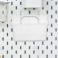 2Sets Thick Clear Pegboard Bins Strong Hooks Standard Easy Install