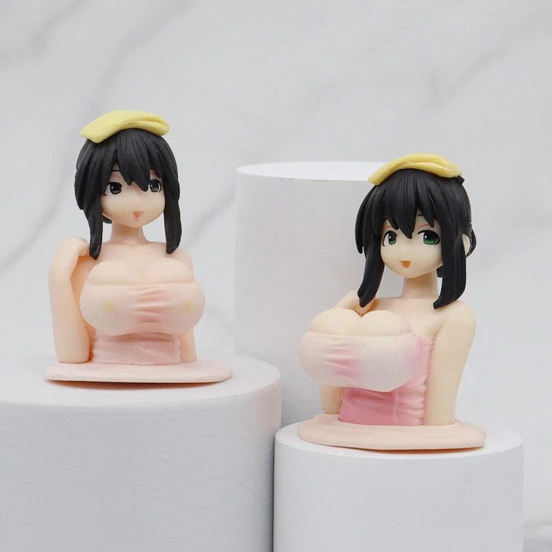 Shaking Chest Girls Car Ornaments Decoration Fashion Kawaii Dashboard