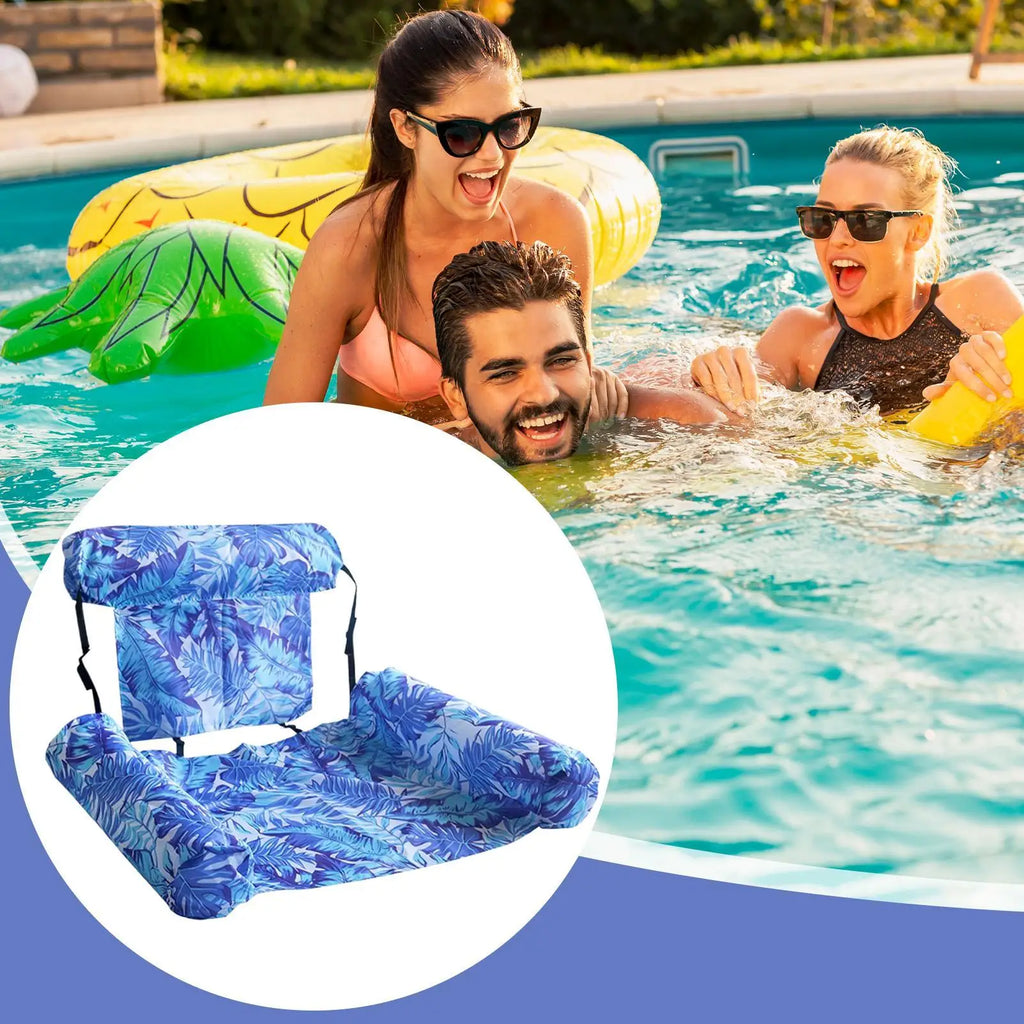 Adult Floats Pool Portable Blow Up Floating Lounger Inflatable Raft