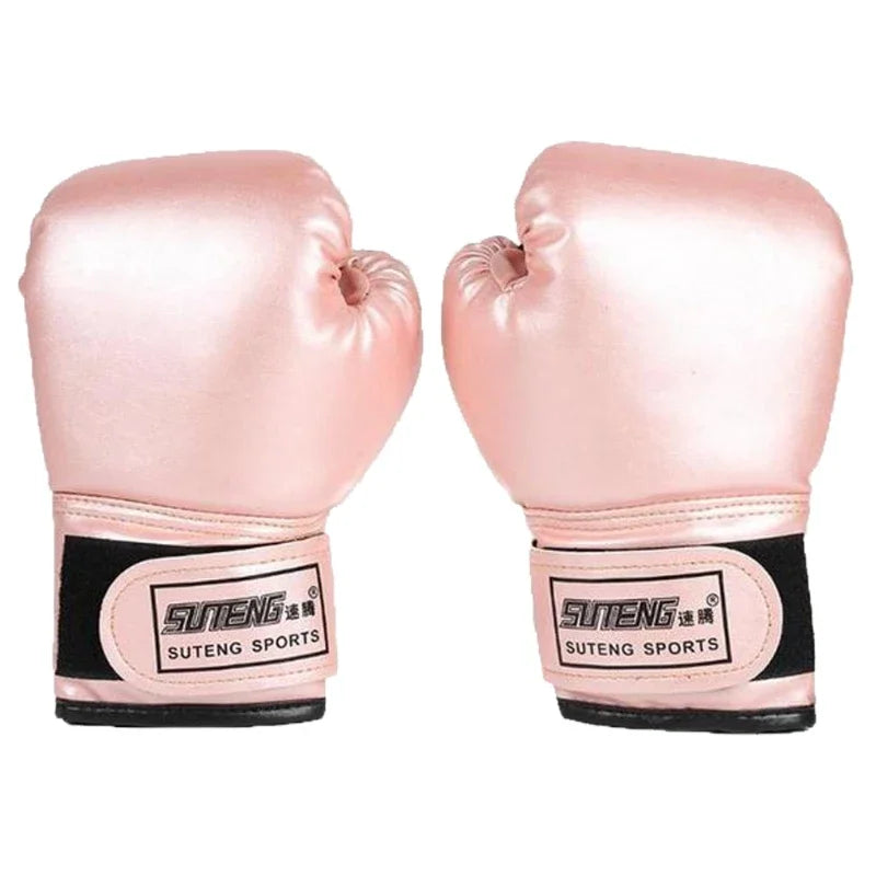 Children's Boxing Hand Gloves Children's and Youth Boxing Bags Taekwondo Muay Thai Mitt MMA Training Spare Sports Gloves Zpaxo Pink
