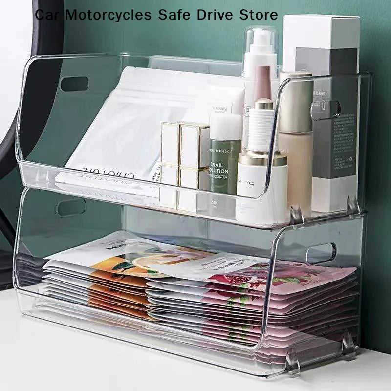 CMClear Plastic Storage Box Stackable Open Front Perfect Kitchen