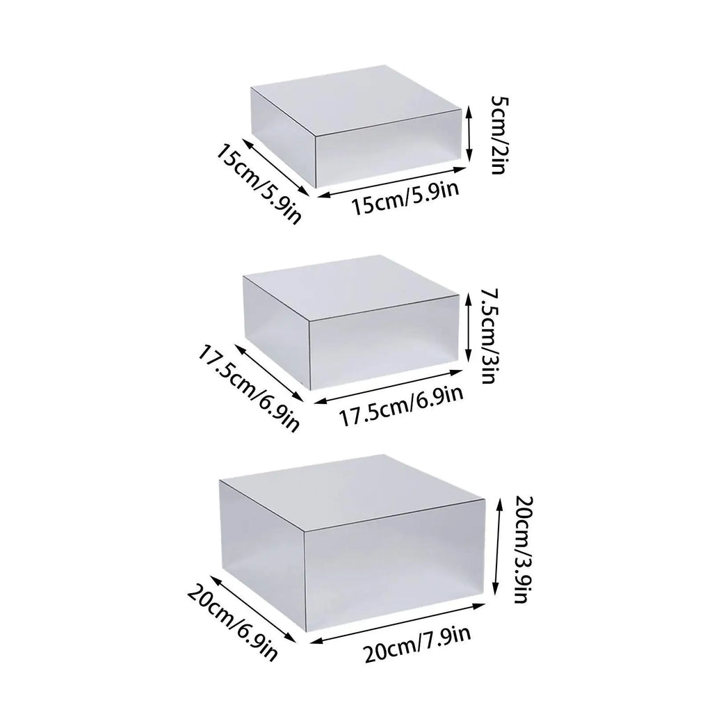 Buffet Risers Decorative Parties Bakery Versatile Mirror Acrylic Cake Zpaxo