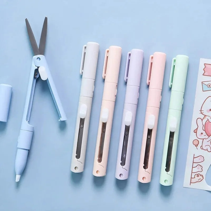 2 In 1 Mini Engraving Knife DIY Scrapbook Cutting Accessories School Office Stationery Gear For Student Stationery Kit Supplies Zpaxo