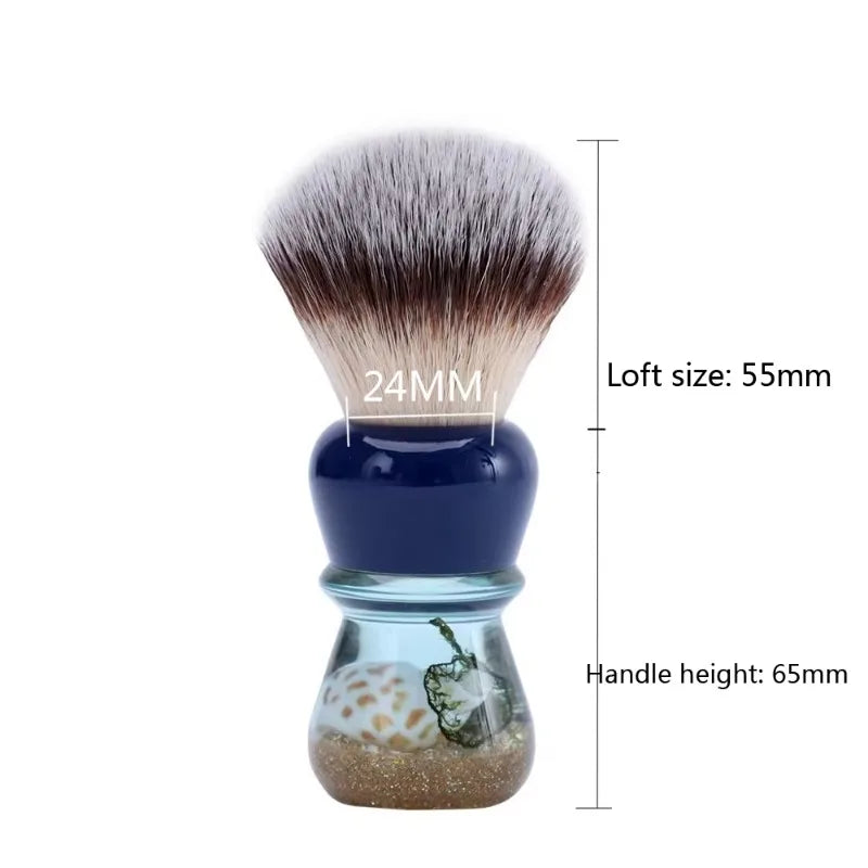 Yaqi 24MM Atlantis Synthetic Hair Shaving Brush For Mens Portable Travel High Quality Face Cleaning Shaving Brush Tool Zpaxo