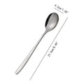Meal Spoon Stainless Steel Household Dinner Korean Long Handle Zpaxo Style6