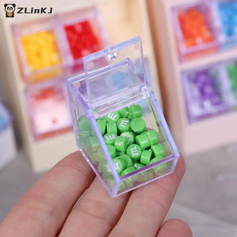 ▶1 Set Mini Supermarket Scene Ornament 1/12 Simulation Candy Display Rack Drawer Cabinet Model Dollhouse Furniture Decoration Zpaxo