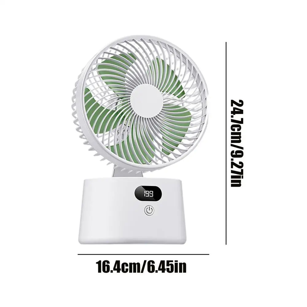Fan For Bedroom Quiet Digital Display Bedside Air Circulator Fan For Bedroom Living Room Office Bedside Traveling Men Women Zpaxo China Mainland White