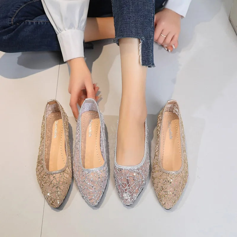 2026 Summer Casual Women's Single Shoes Shallow Breathable Low Heels Zpaxo