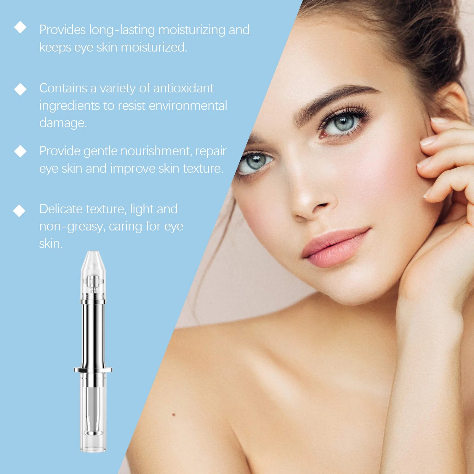 Moisturizing Eye Serum Anti Puffiness Reduce Fine Line Bags Zpaxo