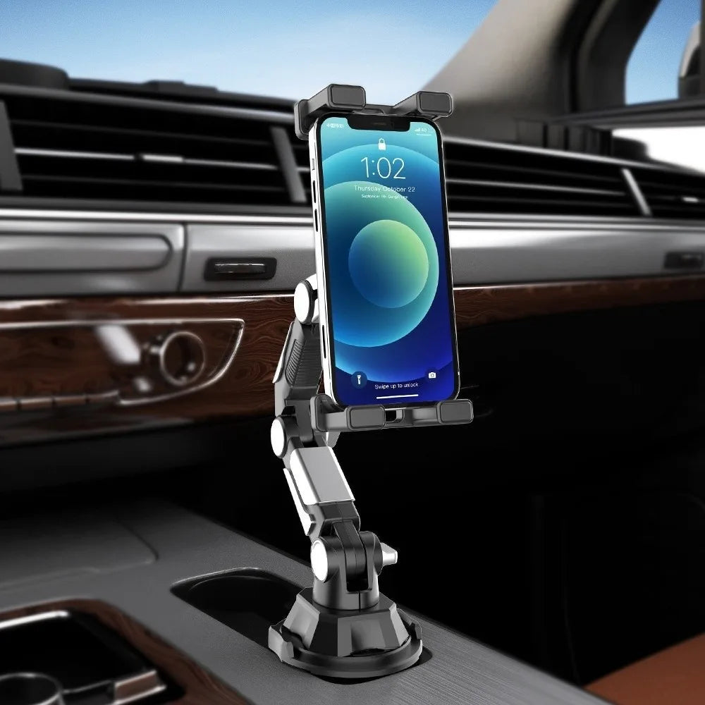 360 Degree Rotation Car Water Cup Holder Long Joint Position Zpaxo