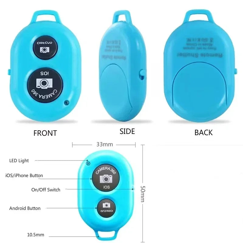 Mini Camera Bluetooth-compatible Remote Controller Photo Shutter Zpaxo