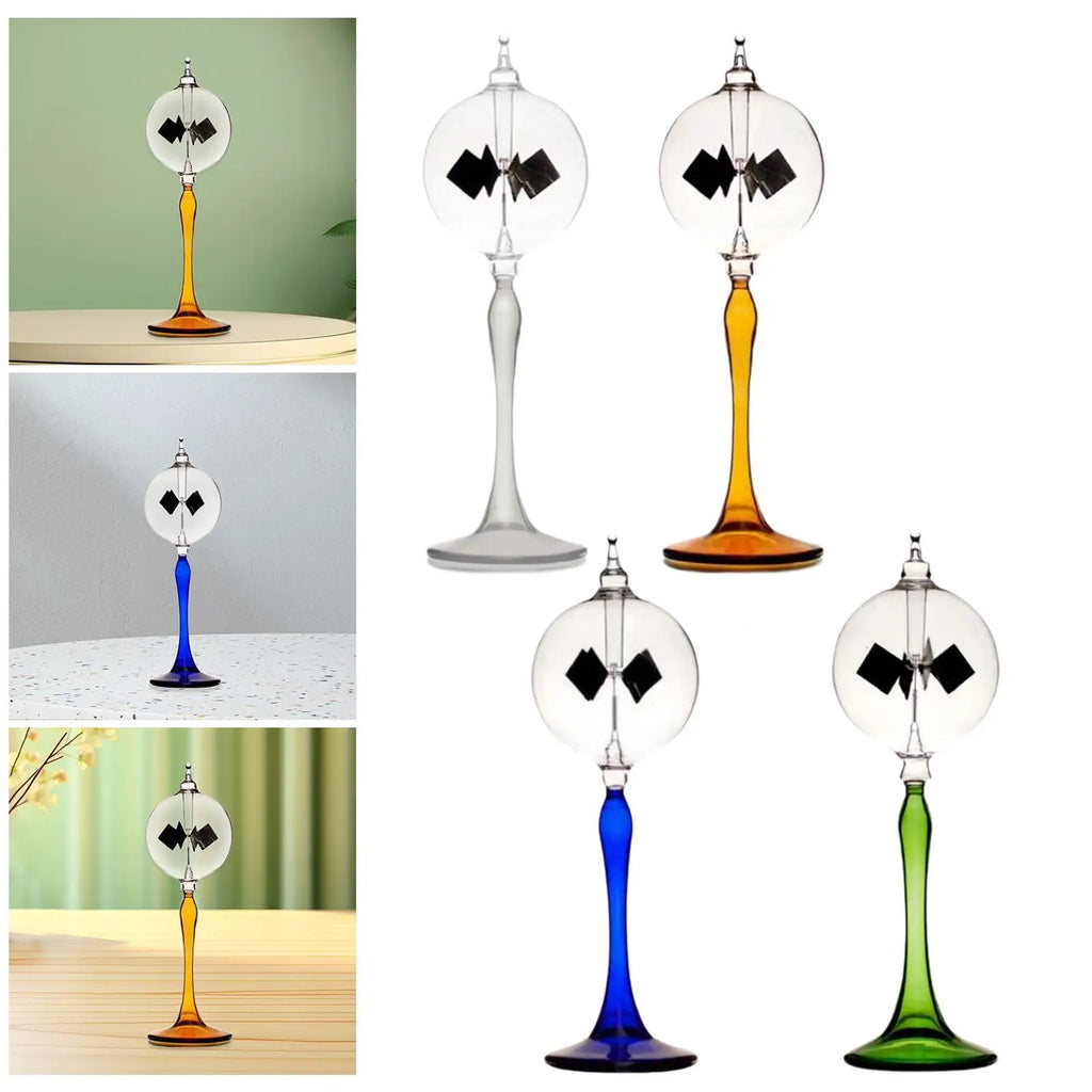 Solar Power Crookes Radiometer Windmill Glass Art Crafts Science Toy Zpaxo