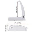 Bracket White RV Door Catch Plastic Rounded Compartment Lock Zpaxo 2PCS
