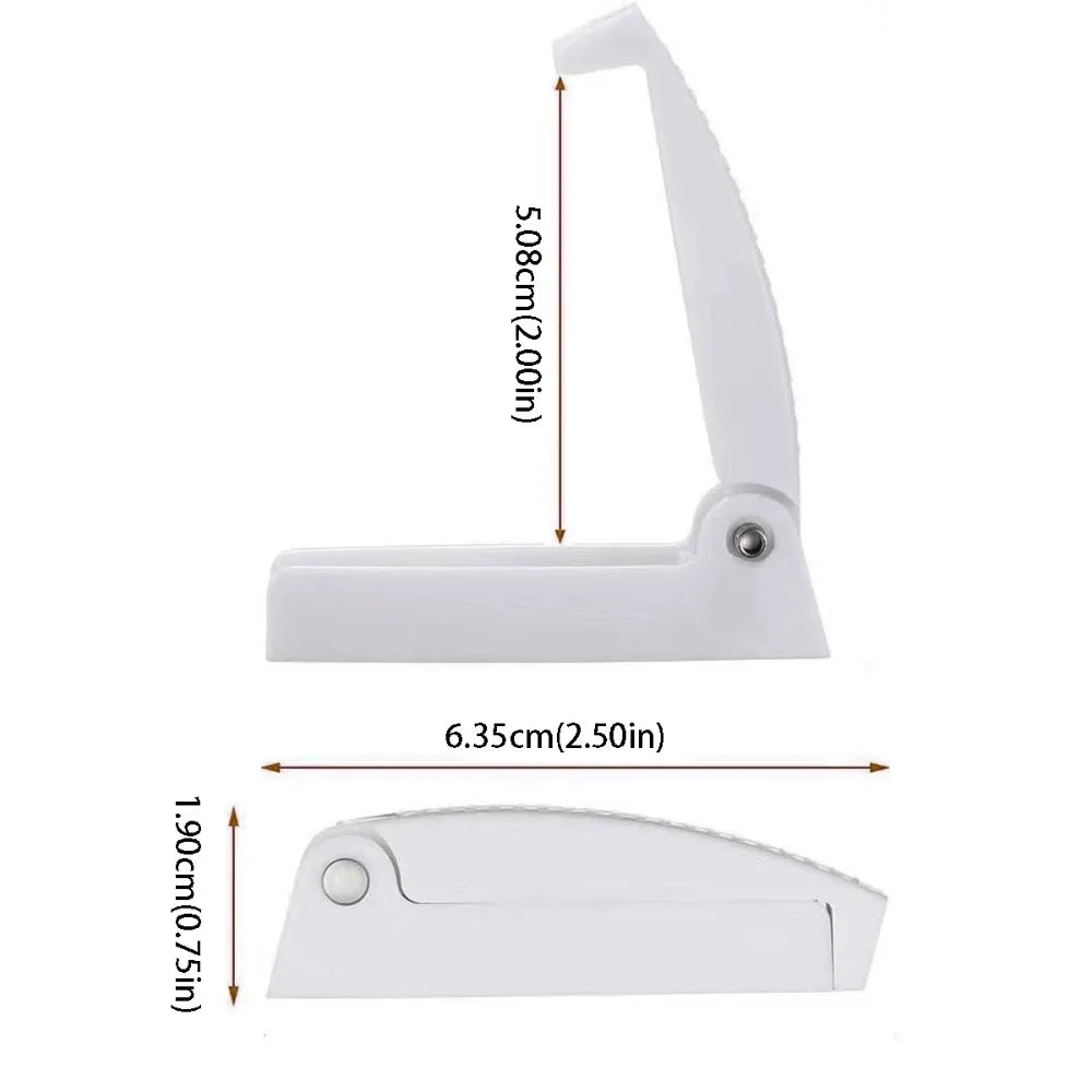 Bracket White RV Door Catch Plastic Rounded Compartment Lock Zpaxo 2PCS