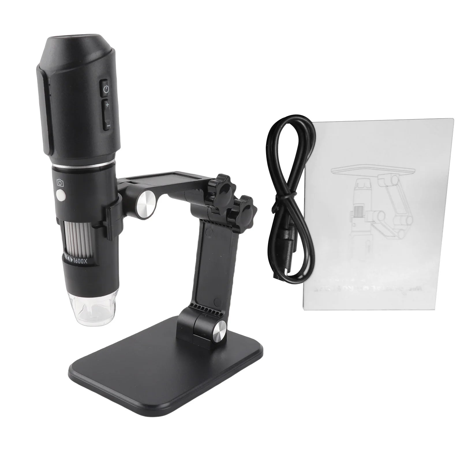 Portable Wifi Digital Microscope 50X-1600X Handheld LED Magnifier 2MP