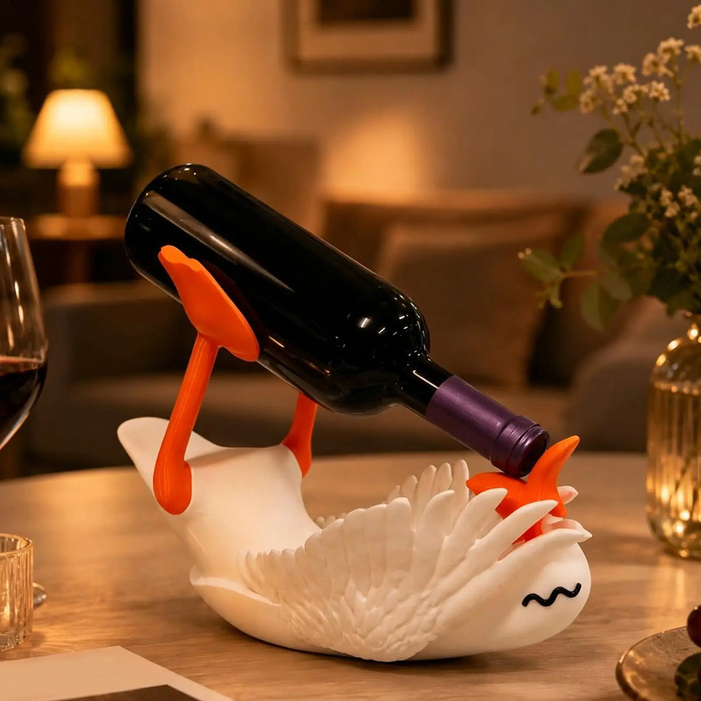Goose Bottle Holder 3D Printed Shape Countertop Wine Rack Bartenders