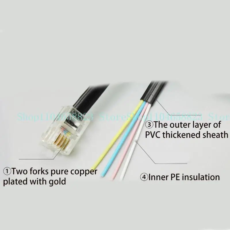 Telephone Phone Handset Cable Cord, Coiled 6 Feet coiled Landline Phone Handset Cable Cord RJ9 4P4C Zpaxo