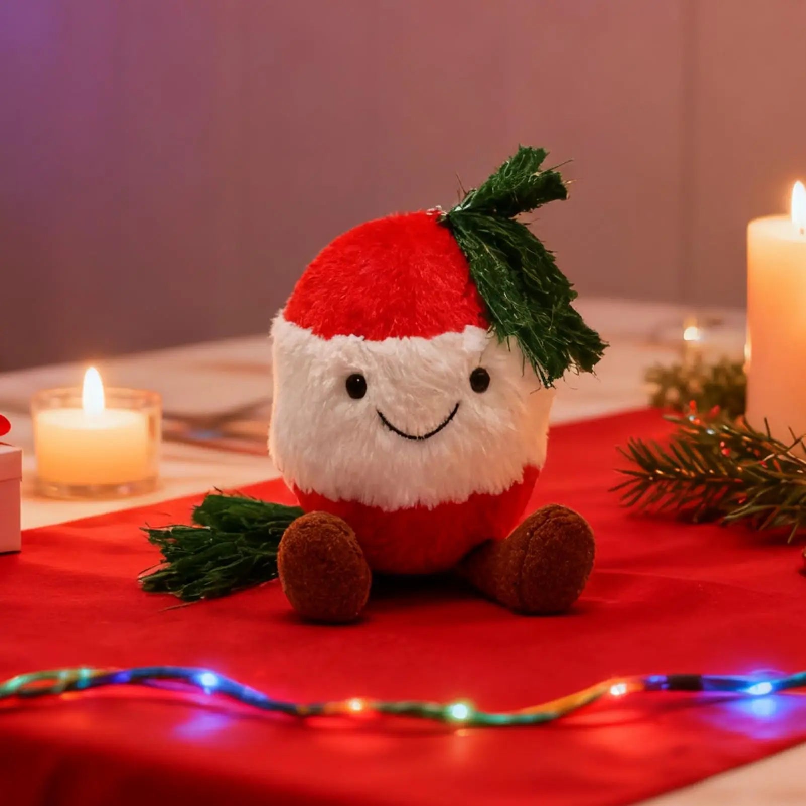 Christmas Stuffed Animals Soft Festive Huggable Bell Stuffed Animal For Home Desk Birthday Sofa Boys Kids Girls Friend Zpaxo