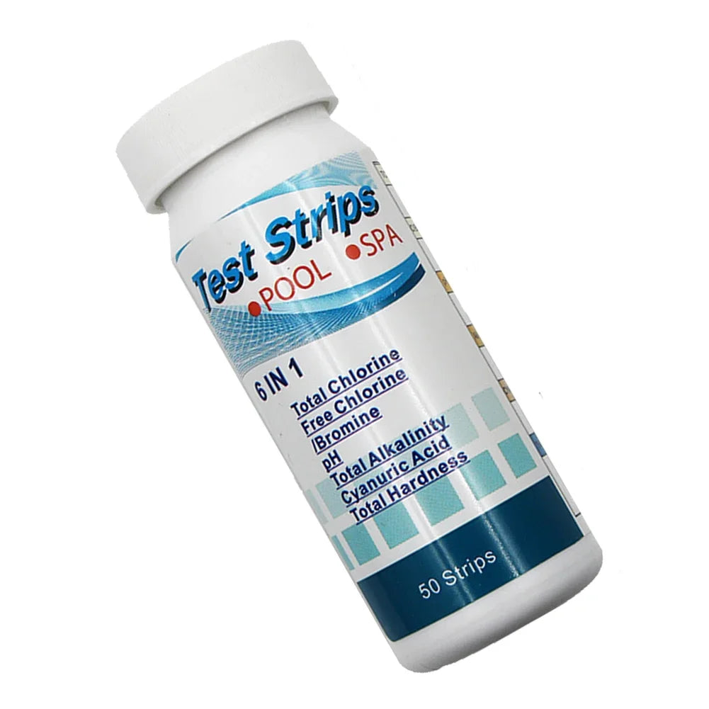 6-in-1 Water Test PH Strips Multipurpose Residual Chlorine Value