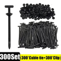 Self-locking Nylon Universal Cable Tie Buckle Heavy Duty Zip Ties with Pin & Button Car Daily Repair Fastening Strap Zpaxo 300set- (600pcs)