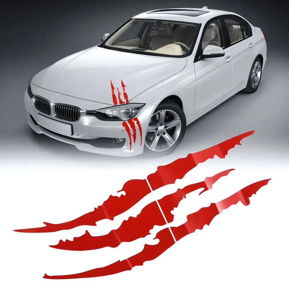 Raptor Scratches Sticker Claw Marks Car Hood Light Decorative Zpaxo
