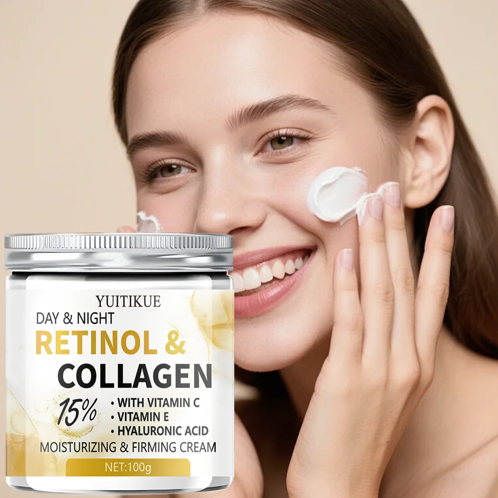 DAY & NIGHT Firming Cream – 15% Retinol, Collagen & Vitamin C Anti-Aging Face Cream Zpaxo