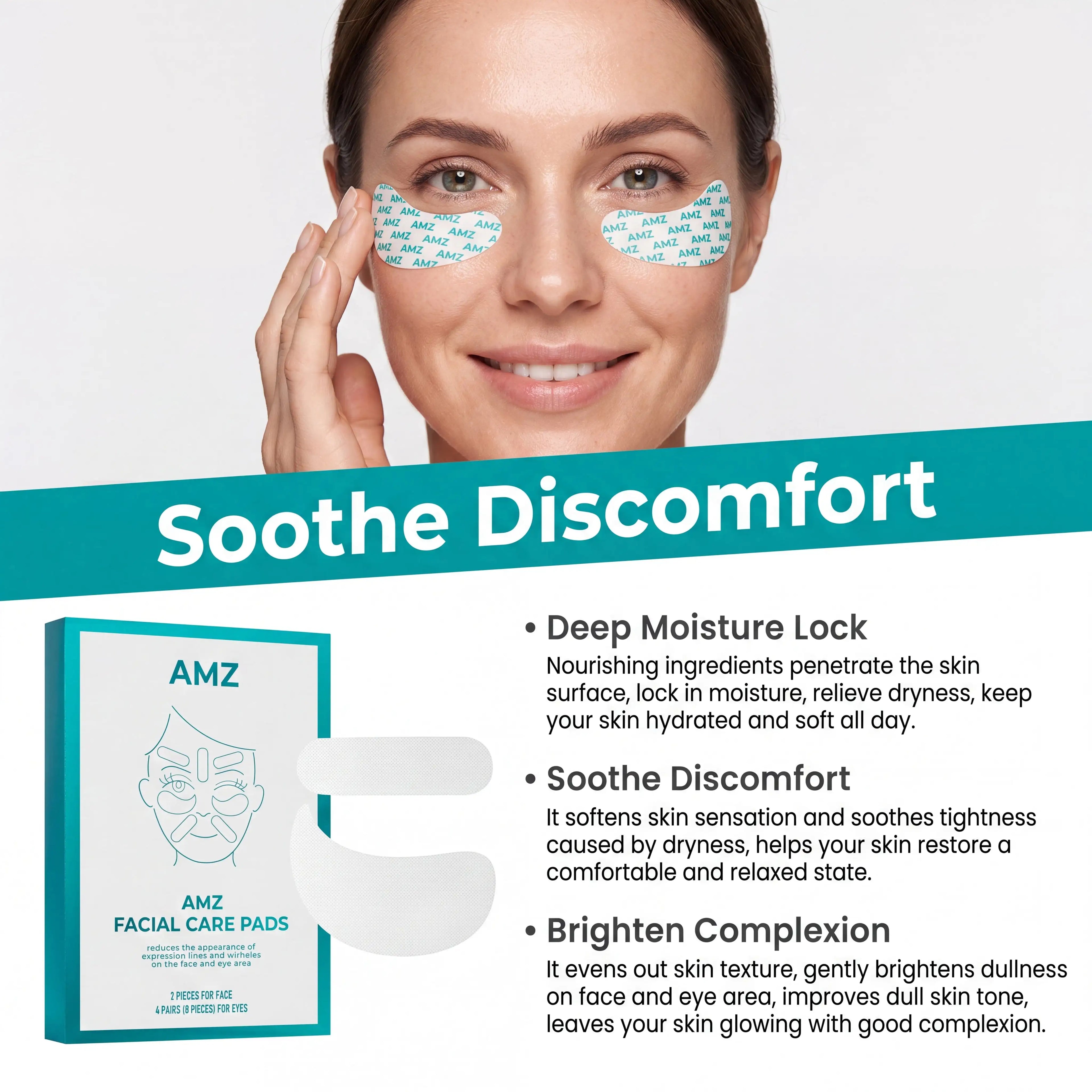 40pcs Niacinamide Serum Eyes Face Patch Gentle Nourishing Barrier Protection Anti Dryness Skin Nourishment Moisturizer Skincare Zpaxo