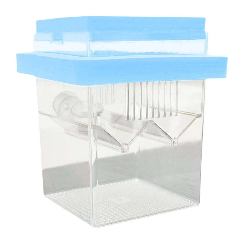 Floating Fish Breeding Box Nursery Tank Hatchery Incubation Small Zpaxo Blue