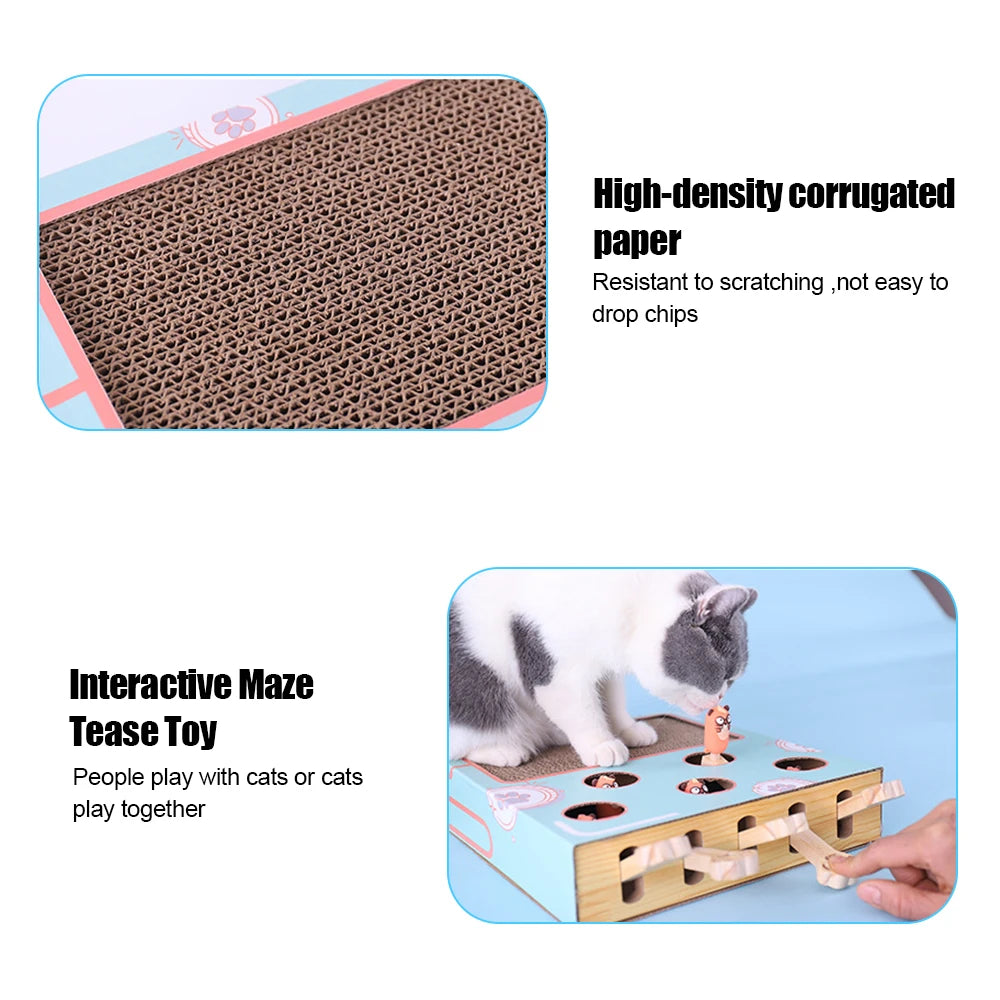 Cat Hit Gophers 1 Game Box Funny Stick Toy Chase Hunt Mouse Maze