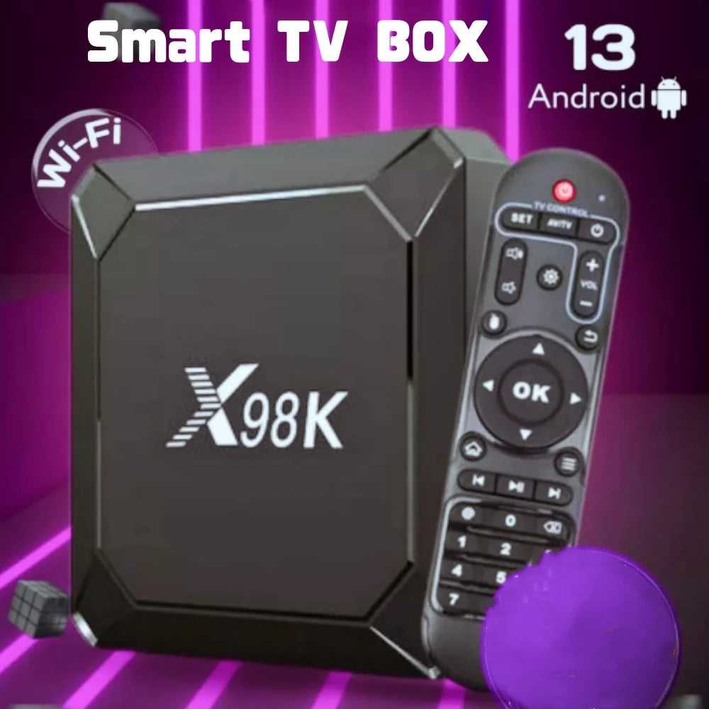 X98K TV Box Android13 RK3528 Quad-core USB BT AV1 3D Wifi6 4K HDR Zpaxo