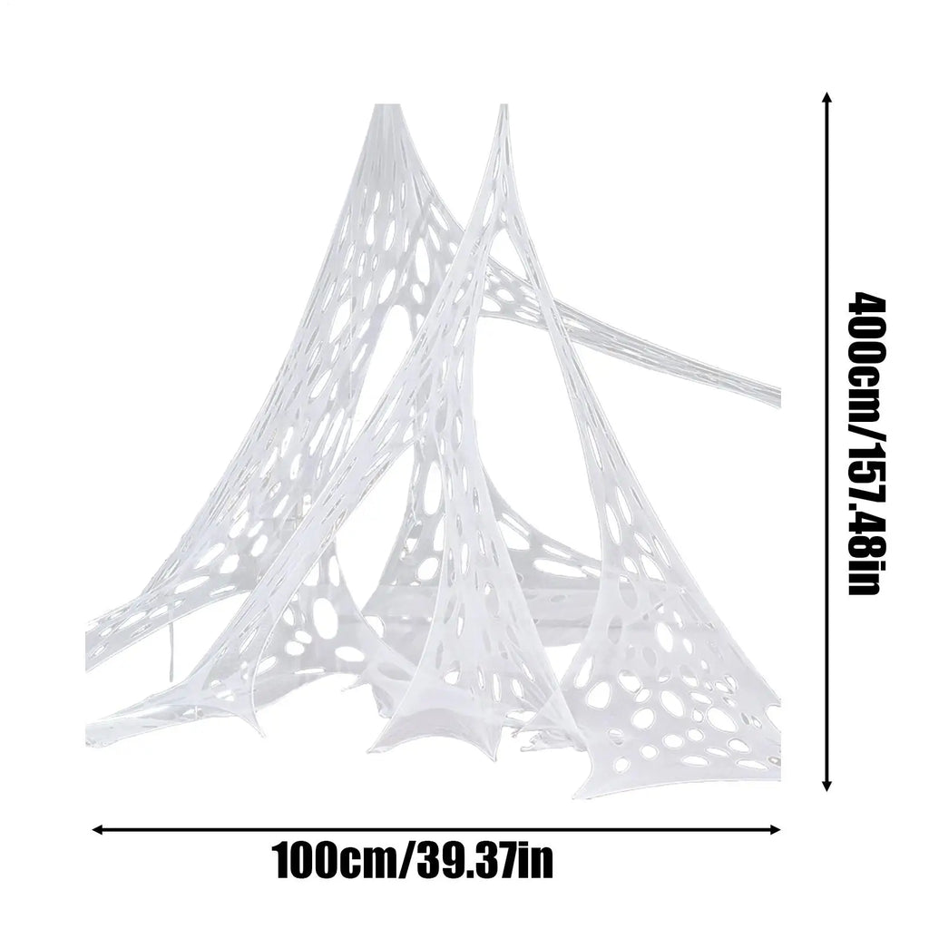 Halloween Creepy Cloth Halloween Gauze Spooky Spider Web Scene Prop Photo Booth Backdrop Horror Supplies For Branches Fence Zpaxo