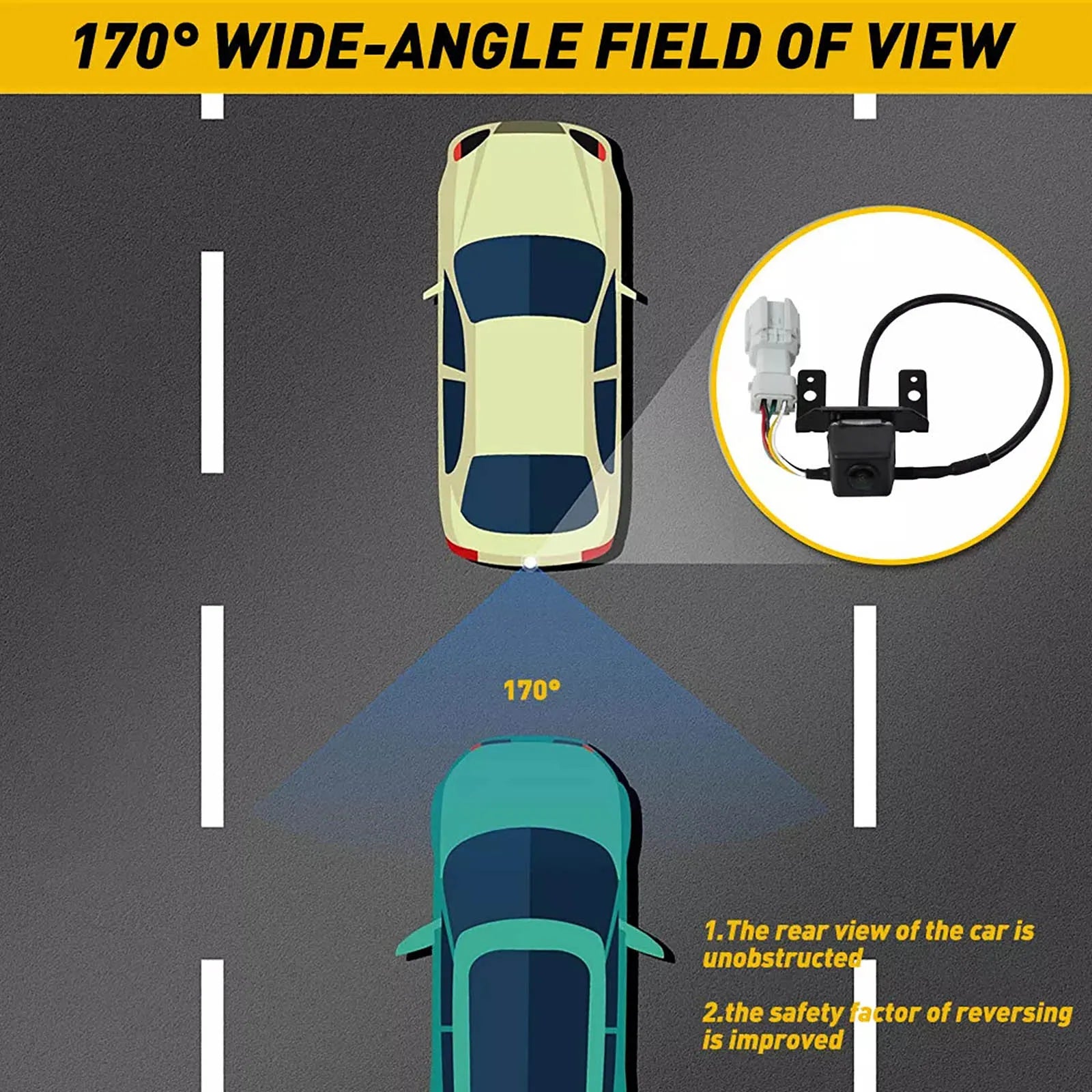 Replacement Rear View Backup Camera Parking Aid 170° Wide Viewing Angle 95760-3S102 For Hyundai Sonata 2011-2014 Car Accessories