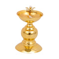 Ghee Lamp Holder Oil Lamp Dish Dimmable Buddhist Alloy Butter Lamp Holder for Living Room Home Desktop Decoration Ornament Zpaxo Style D