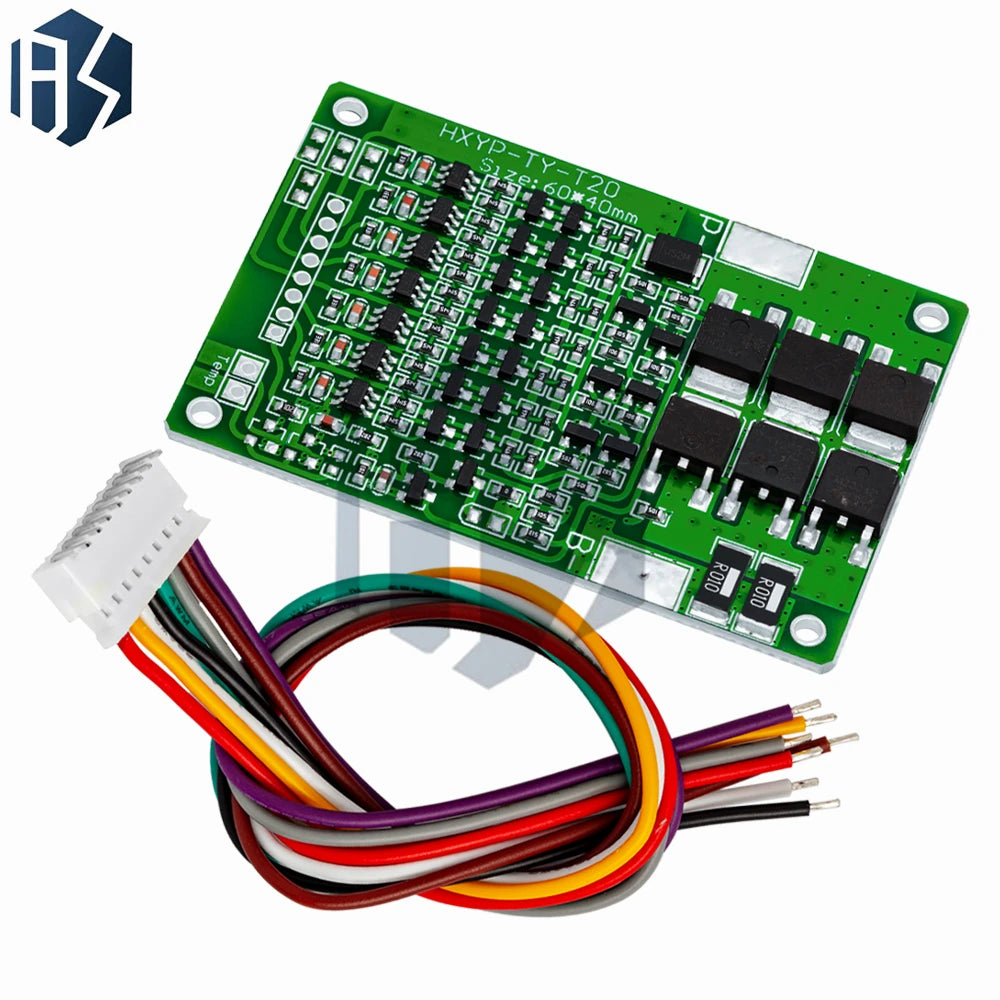 7S 25.9V 29.4V 7S 18650 lithium battery protection plate with balanced charge and discharge protection 15A current limit Zpaxo