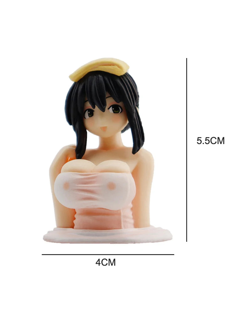 Shaking Chest Girls Car Ornaments Decoration Fashion Kawaii Dashboard